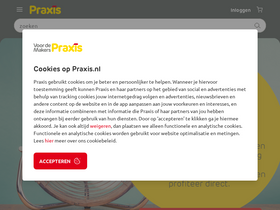 'praxis.nl' screenshot