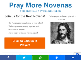 'praymorenovenas.com' screenshot
