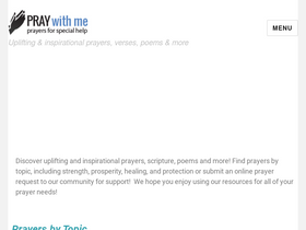 'praywithme.com' screenshot