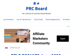 'prcboard.com' screenshot