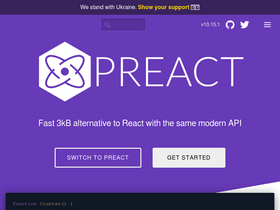 'preactjs.com' screenshot
