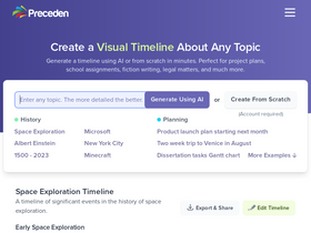 'preceden.com' screenshot
