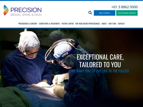 'precisionhealth.com.au' screenshot