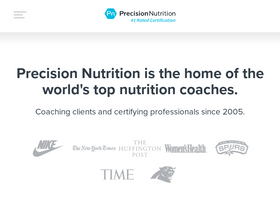 'precisionnutrition.com' screenshot