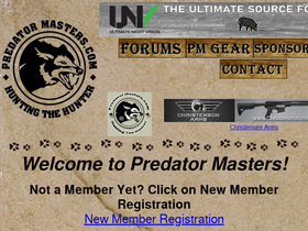 'predatormastersforums.com' screenshot