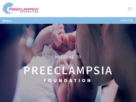 'preeclampsia.org' screenshot