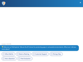 'preemptive.com' screenshot