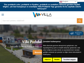 'prefabrikevfiyatlari.com' screenshot