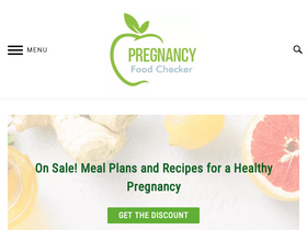 'pregnancyfoodchecker.com' screenshot