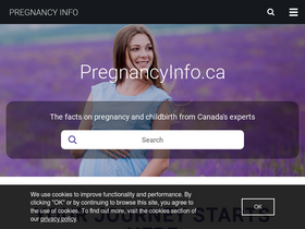 'pregnancyinfo.ca' screenshot