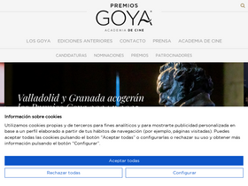 'premiosgoya.com' screenshot