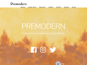 'premodernmagic.com' screenshot