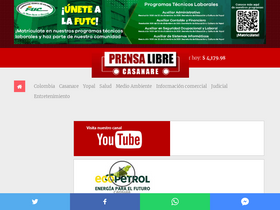 'prensalibrecasanare.com' screenshot