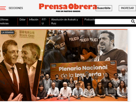 'prensaobrera.com' screenshot