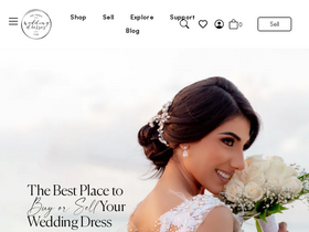 'preownedweddingdresses.com' screenshot