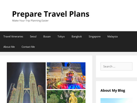 'preparetravelplans.com' screenshot