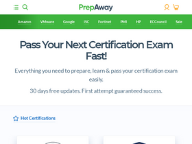 'prepaway.com' screenshot