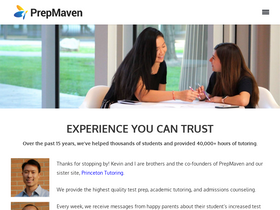 'prepmaven.com' screenshot