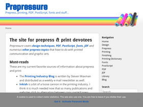 'prepressure.com' screenshot