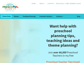 'preschool-plan-it.com' screenshot