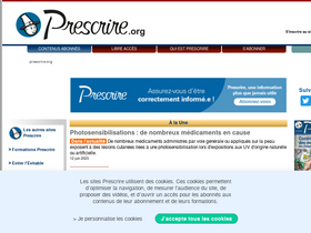 'prescrire.org' screenshot