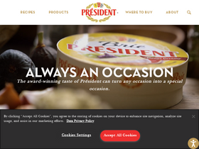 'presidentcheese.com' screenshot