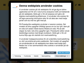 'pressbyran.se' screenshot