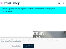 'pressganey.com' screenshot