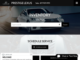 'prestigelexus.com' screenshot