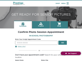 'prestigeportraits.com' screenshot
