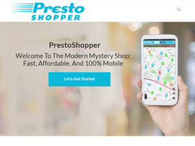 'prestomobilesurveys.com' screenshot