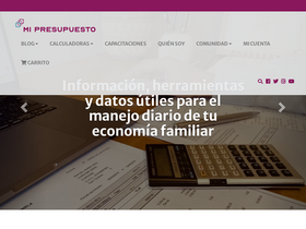 'presupuestofamiliar.com.ar' screenshot