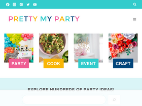 'prettymyparty.com' screenshot