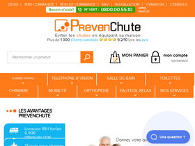 'prevenchute.com' screenshot
