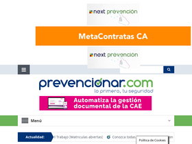 'prevencionar.com' screenshot