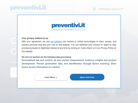 'preventivi.it' screenshot