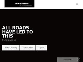 'prevostcar.com' screenshot