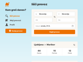 'prevoz.org' screenshot