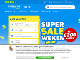 'prijsvrij.nl' screenshot