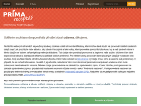 'prima-receptar.cz' screenshot