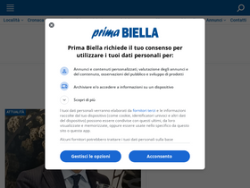 'primabiella.it' screenshot