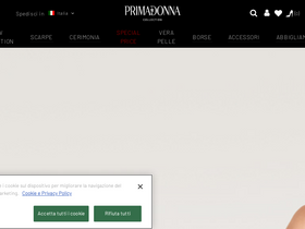 'primadonnacollection.com' screenshot