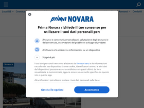 'primanovara.it' screenshot