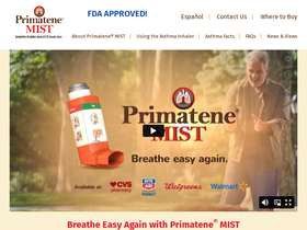'primatene.com' screenshot