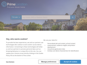 'primelocation.com' screenshot
