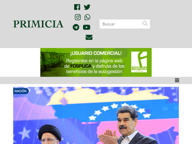 'primicia.com.ve' screenshot