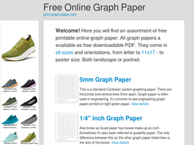 'print-graph-paper.com' screenshot