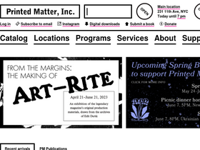 'printedmatter.org' screenshot