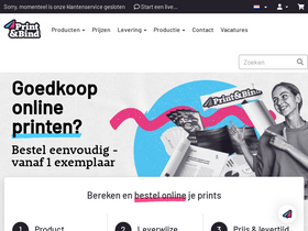 'printenbind.nl' screenshot