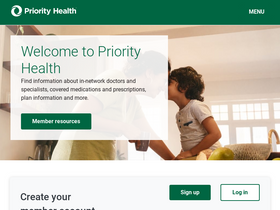 'priorityhealth.com' screenshot
